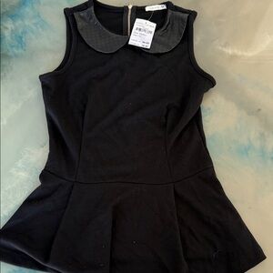 Soprano Black Dress with Peter Pan Collar